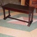 Antique Solid Mahogany Piano Bench