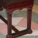 Antique Solid Mahogany Piano Bench