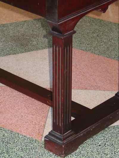 Antique Solid Mahogany Piano Bench