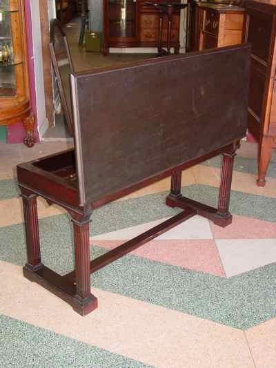 Antique Solid Mahogany Piano Bench