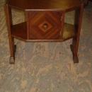 Art Deco Walnut Humidor Smoking Stand