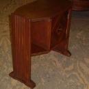 Art Deco Walnut Humidor Smoking Stand