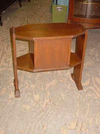Art Deco Walnut Humidor Smoking Stand