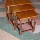 Set of 3 Solid Oak Nesting Tables