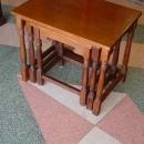 Set of 3 Solid Oak Nesting Tables