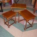 Set of 3 Solid Oak Nesting Tables
