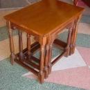 Set of 3 Solid Oak Nesting Tables