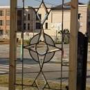 Antique Leaded Beveled Clear Glass Window