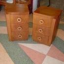 Pair of Mid-Century Modern Walnut Side Tables