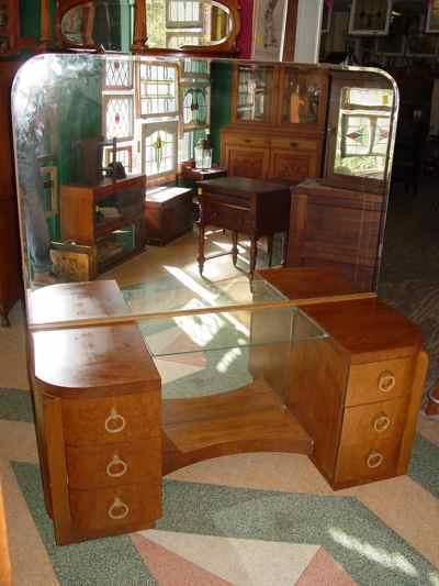 Mid-Century Modern Walnut Vanity