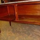 English Antique Sheraton Style Mahogany Marble Top Washstand