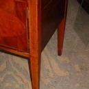 English Antique Sheraton Style Mahogany Marble Top Washstand