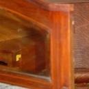 English Antique Sheraton Style Mahogany Marble Top Washstand