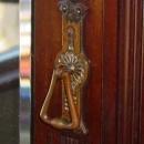 English Antique Edwardian Style Mahogany Fitted Mirror Door Wardrobe/Armoire