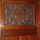 English Antique Edwardian Style Mahogany Fitted Mirror Door Wardrobe/Armoire