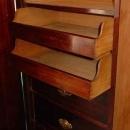 English Antique Edwardian Style Mahogany Fitted Mirror Door Wardrobe/Armoire