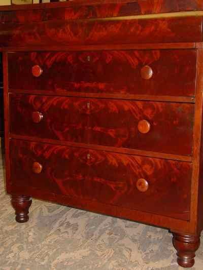 Antique Empire Mahogany Chest