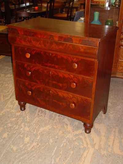 Antique Empire Mahogany Chest