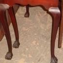 Vintage Mahogany Ball & Claw Foot Drop Leaf Gate Leg Table