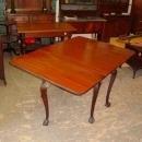 Vintage Mahogany Ball & Claw Foot Drop Leaf Gate Leg Table