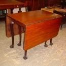 Vintage Mahogany Ball & Claw Foot Drop Leaf Gate Leg Table