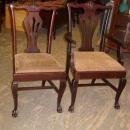 Set of 6 Chippendale Style Solid Mahogany Chairs