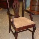 Set of 6 Chippendale Style Solid Mahogany Chairs