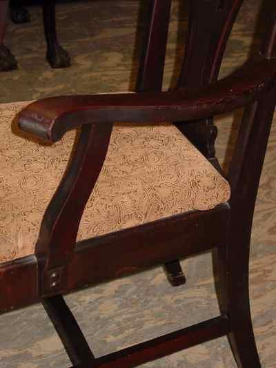 Set of 6 Chippendale Style Solid Mahogany Chairs