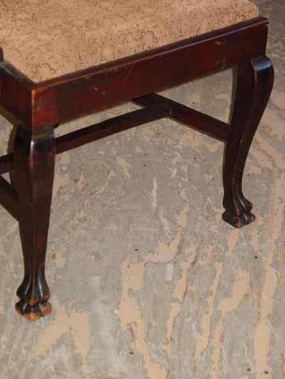Set of 6 Chippendale Style Solid Mahogany Chairs