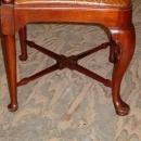 Vintage Chippendale Style Solid Mahogany Roundabout Corner Chair