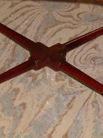 Vintage Chippendale Style Solid Mahogany Roundabout Corner Chair