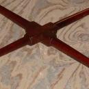 Vintage Chippendale Style Solid Mahogany Roundabout Corner Chair