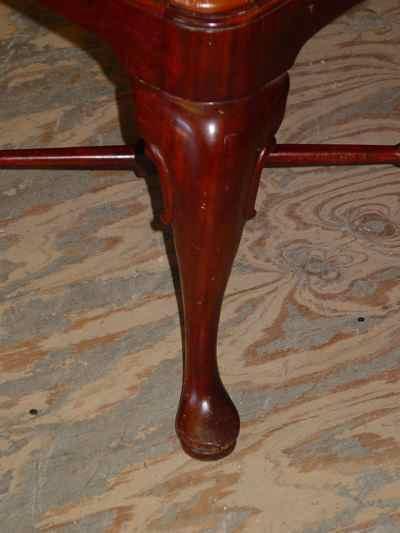 Vintage Chippendale Style Solid Mahogany Roundabout Corner Chair