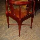 Vintage Chippendale Style Solid Mahogany Roundabout Corner Chair