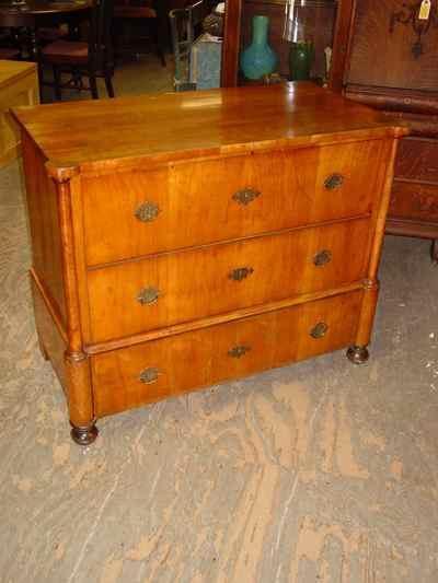 Swedish Antique Birch Commode/Chest of Drawers