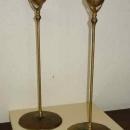 Pair of Tiffany Studios Antique Art Nouveau Candelsticks Model 1213