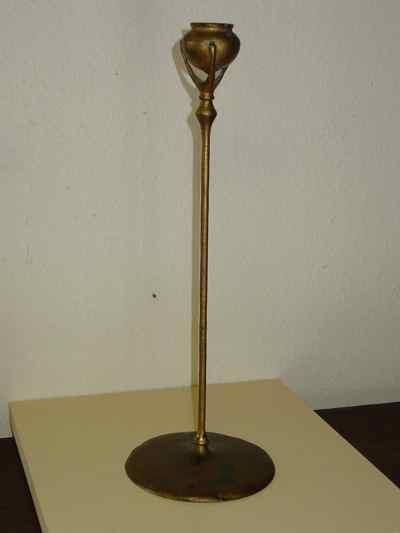 Pair of Tiffany Studios Antique Art Nouveau Candelsticks Model 1213