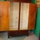 Acme Kitchen Furniture Company Grain Painted Double Mirror Door Wardrobe/Armoire