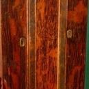 Acme Kitchen Furniture Company Grain Painted Double Mirror Door Wardrobe/Armoire