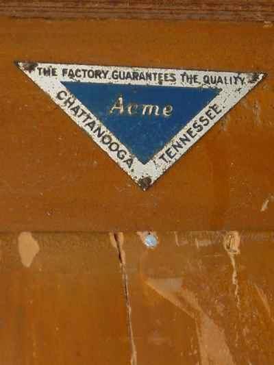 Acme Kitchen Furniture Company Grain Painted Double Mirror Door Wardrobe/Armoire