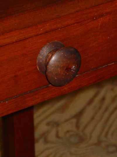 Antique Solid American Black Walnut Side Table