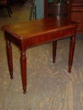 Antique Solid American Black Walnut Game Table