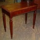Antique Solid American Black Walnut Game Table