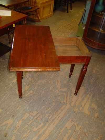 Antique Solid American Black Walnut Game Table