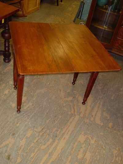 Antique Solid American Black Walnut Game Table
