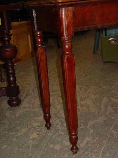 Antique Solid American Black Walnut Game Table