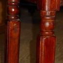 Antique Solid American Black Walnut Game Table