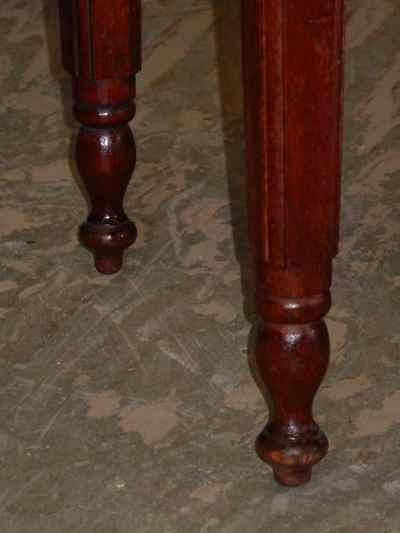 Antique Solid American Black Walnut Game Table