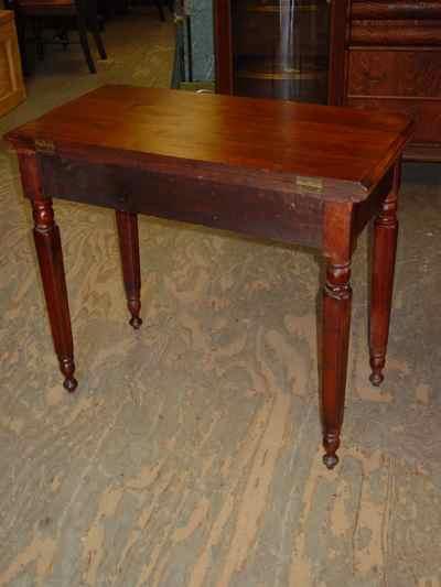Antique Solid American Black Walnut Game Table