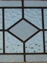 Diamond Centered Clear Antique Leaded Glass